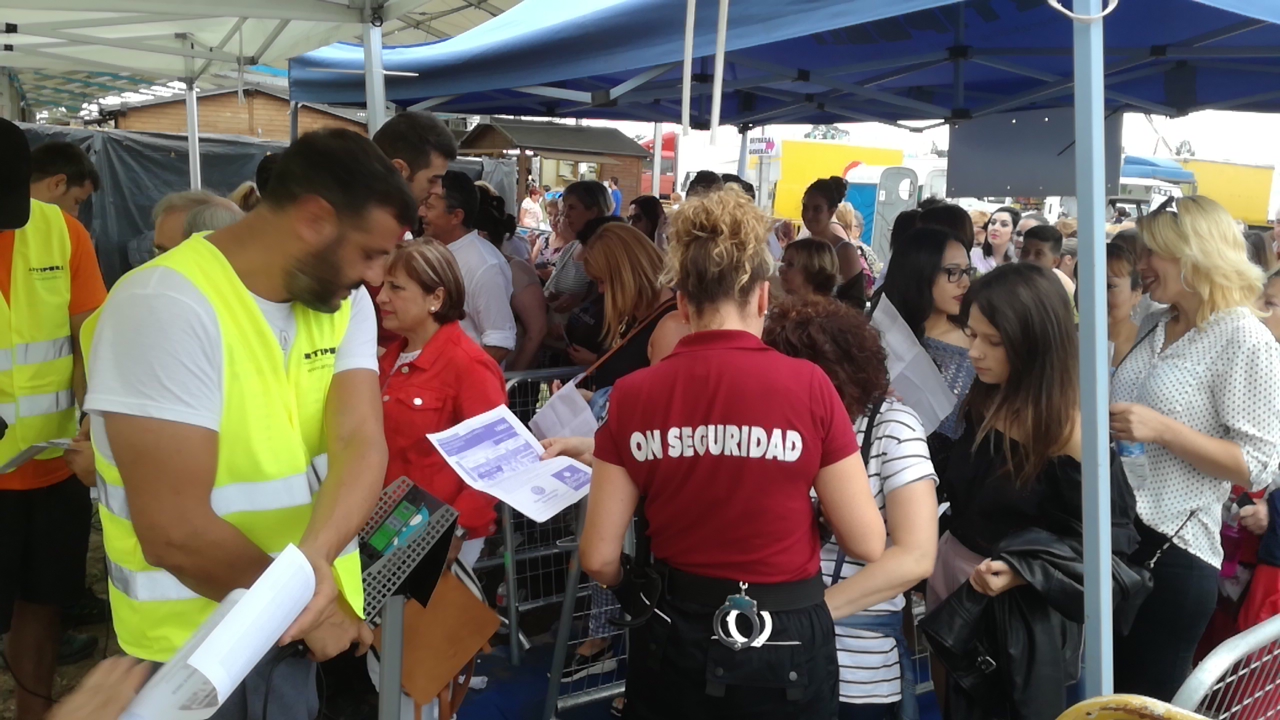 Control de entradas en concierto