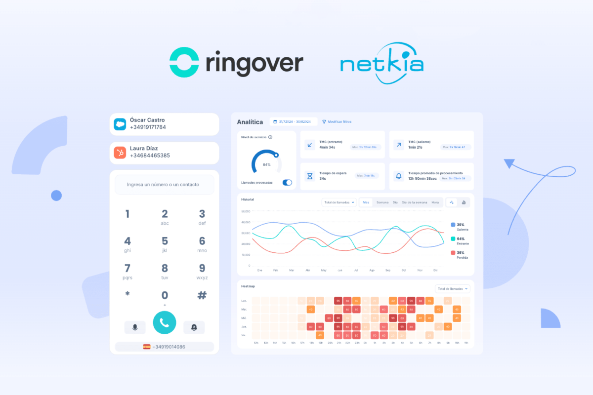 Captura Ringover, nuevo partner para comunicaciones de Netkia